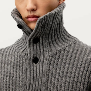 <b>Men</b> Textured Knit Sweater Soft <b>Long</b> Sleeve Crew Neck Warm Casual Daily Wear Comfortable Autumn Winter Custom OEM ODM Factory - Product Image 5