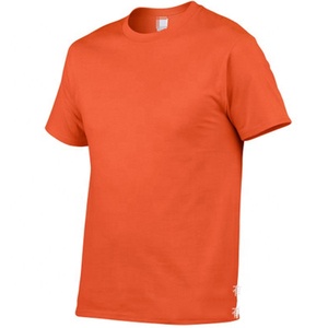 T-shirt à col rond de haute qualité pour hommes Jersey 100% coton avec Spandex doux respirant à séchage rapide Logo personnalisé Style décontracté Blanc - Product Image 1