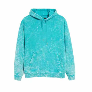 Custom Acid Washed <b>Hoodie</b> Pullover <b>Men</b> Blank Heavyweight Plain Cotton <b>Thick</b> French Terry Acid Wash Hoodies - Product Image 5