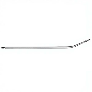 Aiguille de Redon 19,5 cm / 7-3/4 pouces, 14 Charr, pointe de lancette légèrement courbée, extrémité filetée, instrument médical chirurgical - Product Image 4