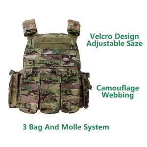 Tactical <b>Vest</b> for Hiking and Outdoor Use Custom Fit Durable Fabric Multi Pocket <b>Utility</b> Gear Adjustable Design Factory Supply - Product Image 6