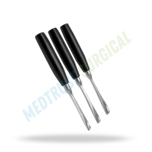 Gouge de Piggot 240 mm – Instrument chirurgical neurochirurgical pour l'élimination osseuse et la décompression de la colonne vertébrale - Product Image 4