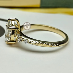 Anillo de Compromiso con Diamante Cultivado en Laboratorio con Corte de Pera, Certificado por IGI, para Mujer, Oro de 14K, Joyería Nupcial, Regalo - Product Image 4