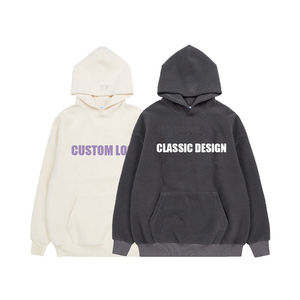 Sweat-shirts Sherpa pour hommes, sweat-shirt en polaire d'hiver, doublure Sherpa épaisse et chaude, style décontracté surdimensionné, streetwear - Product Image 1