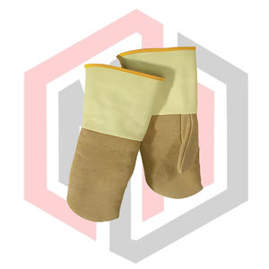 Gants en cuir anti-chaleur, protection des mains, sécurité, lutte contre l'incendie, soudage, anti-impact, poignet tricoté, 14 pouces, sans silicone - Product Image 2