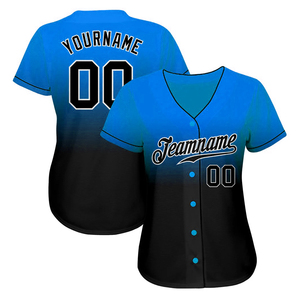 Custom Team Name Baseball Jerseys For Women Own Team Logo 100% Polyester Softball Shirt V Neck Button <b>Down</b> Baseball Wear - Product Image 4