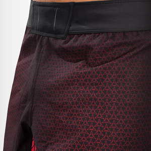 Men's Sporty Panelled Bermuda <b>Shorts</b> Mid Waist Elastic Quick Dry Spandex <b>Polyester</b> Geometric Print - Product Image 6