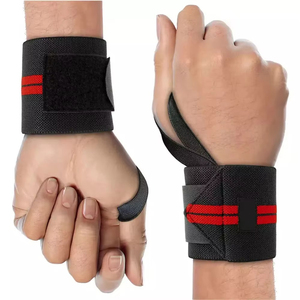 สายรัดข้อมือออกกำลังกายแบบสั่งทำราคาส่ง สายรัดข้อมือพยุงข้อมือสำหรับยกน้ำหนัก ฟิตเนส กันลื่น ปรับได้ ระบายอากาศดี พร้อมตะขอเกี่ยว - Product Image 6