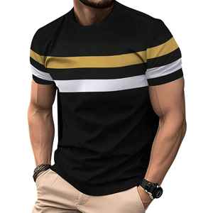 เสื้อยืดออกกำลังกาย OEM ไซส์ใหญ่ ผ้าฝ้ายผสมสแปนเด็กซ์ ทรงหลวม ใส่สบาย ออกแบบเองได้ เสื้อยืดฟิตเนสผู้ชาย ทรงเข้ารูป คอกลม - Product Image 6