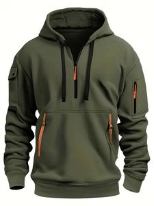 Moda Zip Up Hoodies con bordado Drop Shoulder 380 GSM Mezcla de algodón - Product Image 6