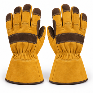 Gants de travail en cuir de qualité supérieure offrant une protection fiable de la paume, une mobilité flexible et un confort durable pour les tâches quotidiennes - Product Image 5
