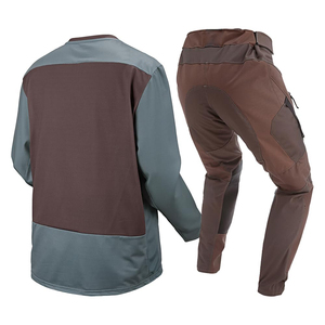 Combinaison de course moto pour homme à manches longues, bicolore, en polyester et coton, séchage rapide, pour toutes les saisons - Product Image 4