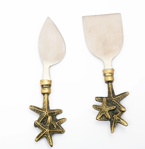 Juego de Cuchillos de Buffet de Latón de Alta Calidad, Juego de Cuchillos para Queso, Cubertería, Utensilios para Ocasiones Especiales, Herramientas para Queso - Product Image 1