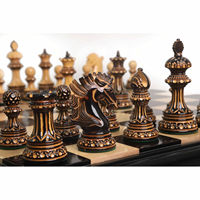 Jeu d'échecs en bois imprimé à la main avec sérigraphie, pièces d'échecs en bois pour la maison, le bureau, la salle de jeux et l'affichage sur table