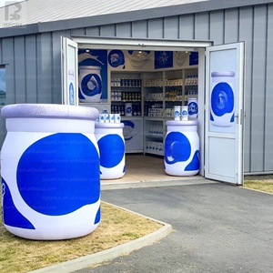 Contenedor Inflable Gigante de Yogur de 2.5m con Logotipo Personalizado, Escultura de Tarro de Leche con Luz LED para Exposiciones de Alimentos/Publicidad de Marca - Product Image 1