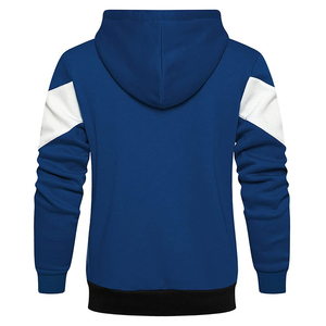 Sudadera con capucha y cremallera oversize personalizable al por mayor para hombre, cuello redondo, bordada, tejida, manga larga, poliéster/raion, 180g - Product Image 5