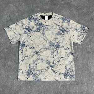 T-shirts de haute qualité à col rond, respirants, tendance, 200 g/m², surdimensionnés, avec logo personnalisé, décontractés pour hommes - Product Image 5