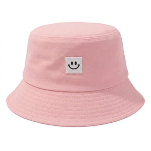 Custom Embroidered Summer Outdoor Golf Bucket <b>Hats</b> for <b>Men</b> Women <b>Sun</b> Protection with Cartoon Smile Face Logo Travel - Product Image 4