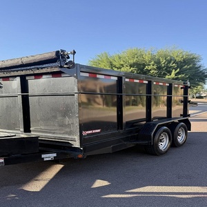 Heavy Duty 6x12 Dump <b>Trailer</b> with 4 Foot Sides Gear Axle and Motor In Stock for Farm <b>Tractors</b> Premium Quality Ready to Ship - Product Image 5
