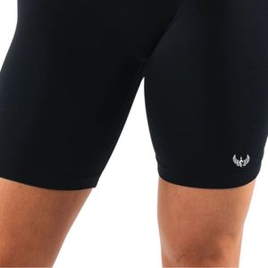 <b>Women's</b> Jet Black High Waist Biker Gymwear <b>Shorts</b> <b>Compression</b> Stretch Workout Fitness Training Yoga Activewear Everyday Comfort - Product Image 6