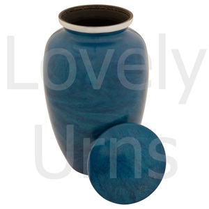 Monet Urn for Ashes Blue Adult Ashes Urn Sturdy <b>Memorial</b> <b>Keepsake</b> Elegant Funeral Burial Accessories - Product Image 3