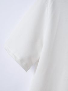 Men's <b>White</b> Cotton Knitted Short Sleeve <b>Polo</b> Shirt With Pocket Casual Style Solid Color Breathable Design Men's <b>Polo</b> Shirts - Product Image 4