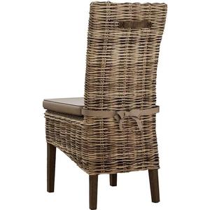 Rattan Wicker <b>Dining</b> <b>Chair</b> <b>Cushioned</b> Seat High Back Indoor Garden Side <b>Chair</b> for Home Apartment Balcony - Product Image 6