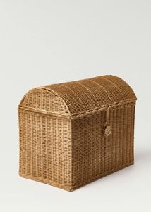 Elegant Natural Rattan <b>Clothes</b> <b>Storage</b> Trunk with Lid from Vietnam Manufacturer - Product Image 2