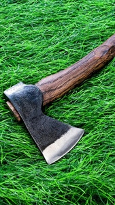 A&M ENTERPRISES Handmade Forged Steel Camping Hatchet with Wood <b>Handle</b> Custom Bushcraft <b>Axe</b> Full Tang Wood <b>Handle</b> with <b>Axes</b> - Product Image 5