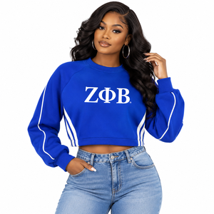 เสื้อสเวตเชิ้ต Zeta Phi Beta Sorority แบบลำลอง คอกลม ปักลาย สำหรับผู้หญิง ผ้าเจอร์ซีย์ถัก - Product Image 1