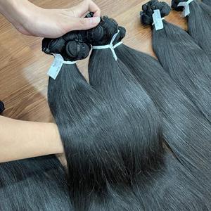 Black friday Sale 100% Extensions de cheveux Remy vietnamiens cheveux humains noirs droits naturels sans perte de stock prêt - Product Image 6