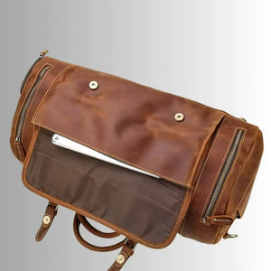 Bolsa de Viaje de Cuero de Lujo, Bolsa de Lona de Cuero Multifuncional, Bolsa de Equipaje de Cuero Genuino en Venta con la Mejor Calidad OEM - Product Image 5