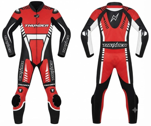 Combinaison de course MotoCP en cuir de vachette/crocodile Premium Zonda avec protection homologuée CE - Product Image 1
