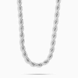 Classic 925 Silver <b>Rope</b> <b>Chain</b> Necklace Unisex Everyday Wear Anniversary - Product Image 1