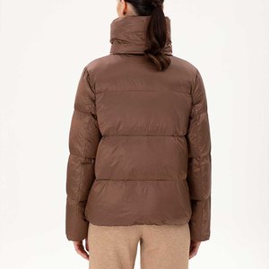 Custom <b>Women</b> Long Puffer Jacket for Winter Waterproof Windproof Breathable <b>Lightweight</b> Warm Quilted <b>Coat</b> for Outdoor Travel Use - Product Image 2