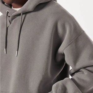 Sweat à capuche surdimensionné personnalisé avec logo pour homme, style streetwear, idéal pour le printemps, imprimé, léger, respirant, en molleton de coton - Product Image 4