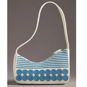 <b>Indian</b> Women Bohemian Fashion Floral Beaded Cotton Handmade Clutch Evening Party Shopping <b>Bag</b> - Product Image 1