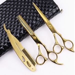 Kit de Tijeras de Peluquería de 6 Pulgadas, Tijeras de Entresacar de Acero Inoxidable, Juego de Tijeras de Barbero para Peluquería - Product Image 2