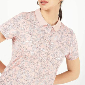 Camiseta Polo de Algodón con Estampado Personalizado para Mujer, Estilo Casual de Oficina, con Logotipo, Diseño Moderno - Product Image 4