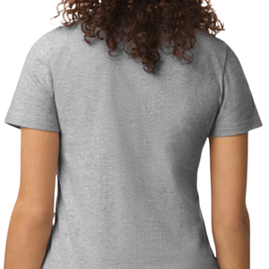 Camiseta de Mujer de Peso Medio en Color Gris, Algodón Suave, Manga Corta, Cómoda, Informal, Básica, de Primera Calidad - Product Image 6