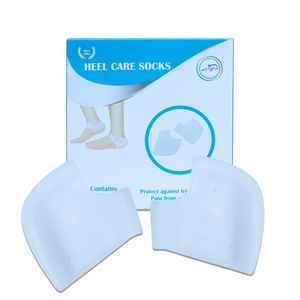 Chaussettes hydratantes pour le soin des talons secs et gercés, soulagement de la douleur, protection des pieds et traitement cutané doux et confortable pour la nuit - Product Image 1