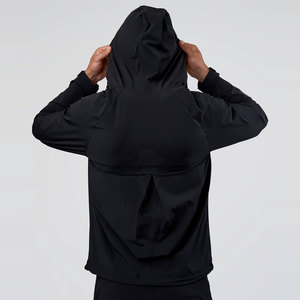 Lightweight Sports Men <b>Winter</b> <b>Running</b> <b>Jacket</b> Stretch Fabric Full Zip Active Outerwear For Jogging Training Fitness And Cycling - Product Image 2