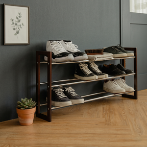 Modern 3-Tier Portable Metal <b>Shoe</b> Rack New Design DIY Household <b>Storage</b> Furniture OEM Home Entry <b>Storage</b> by Manufacturer - Product Image 1