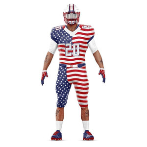 Uniformes de Fútbol Americano Personalizados para Hombre, Sublimados, de Alta Calidad, 100% Poliéster, para Equipos Universitarios Juveniles - Product Image 2