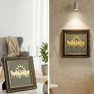 Cuadro de Pared con Siete Caballos y Sol Nascente sobre Base de Pirita Natural - Símbolo de Éxito y Prosperidad - Product Image 5