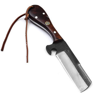 Cuchillo de caza profesional de 8 pulgadas, forjado a mano, de espiga completa, de acero al carbono 1095, afilado como una navaja, para vaqueros, ranchos, caza al aire libre y estilo occidental. - Product Image 2