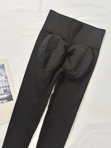 Leggings deportivos de cintura alta personalizables, sin costuras, para yoga y fitness, para mujer, en venta en línea. - Product Image 6