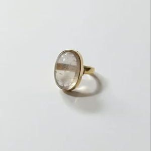 Pierre de citrine brésilienne roulée de qualité supérieure, pierre de citrine brésilienne polie, bague en argent allemand avec pierre précieuse - Product Image 1