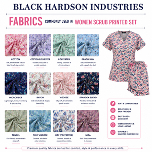 Premium Polyester Spandex <b>Scrub</b> Set 180 GSM <b>Navy</b> <b>Blue</b> Teal Geometric Print Custom Logo Sublimation Medical Uniform - Product Image 2