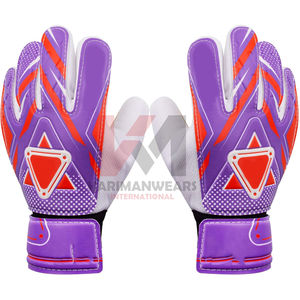 Guantes de portero de fútbol de alto rendimiento, antideslizantes, con palma de látex que absorbe los impactos y soporte reforzado para los dedos, para entrenamiento y partidos. - Product Image 1